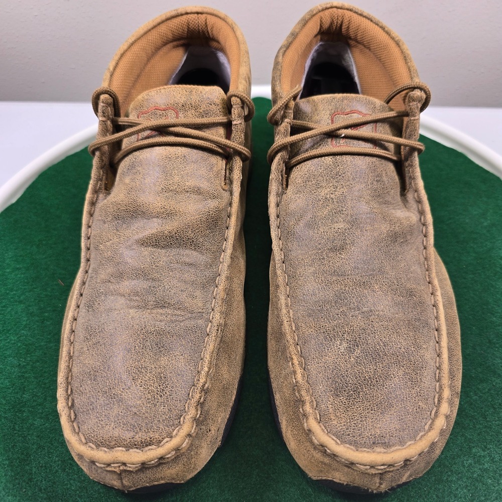 Twisted X Driving Moc Chukka  Leather Boots Mens 12M Brown MDM0003 Casual